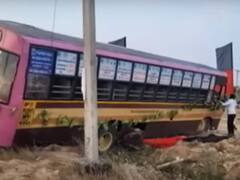 डीएमके विधायक को बस चलाना पड़ा भारी, बिजली के खंभे में दे मारी, देखें वीडियो