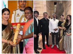 Raveena Tandon Poses With SS Rajamouli And Her Family During Padma Awards | SEE PICS