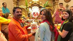 Priyanka Chopra Seeks Blessings At Siddhivinayak Temple With Daughter Malti Marie - See Pics