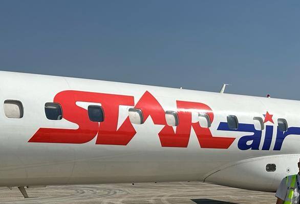 स्टार एअरचे पहिल्याच दिवशी विमान हाऊसफुल्ल झाले.