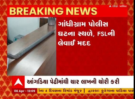 Rajkot : આંગડિયા પેઢીમાં ચાર લાખ રૂપિયાની ચોરી, જુઓ અહેવાલ