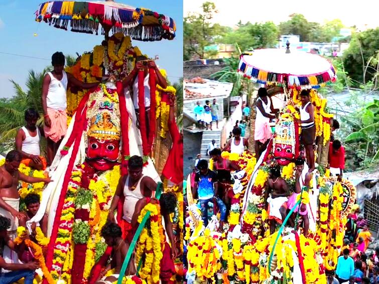 Koothandavar Temple Chariot Festival held near Villupuram with much devotees TNN Koothandavar Temple: விழுப்புரம் அருகே விமரிசையாக நடந்த கூத்தாண்டவர் கோயில் தேர் திருவிழா