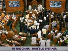 Massive Chaos Hampers Parliament Budget Session On Last Day As Oppn Firm On JPC On Adani Row