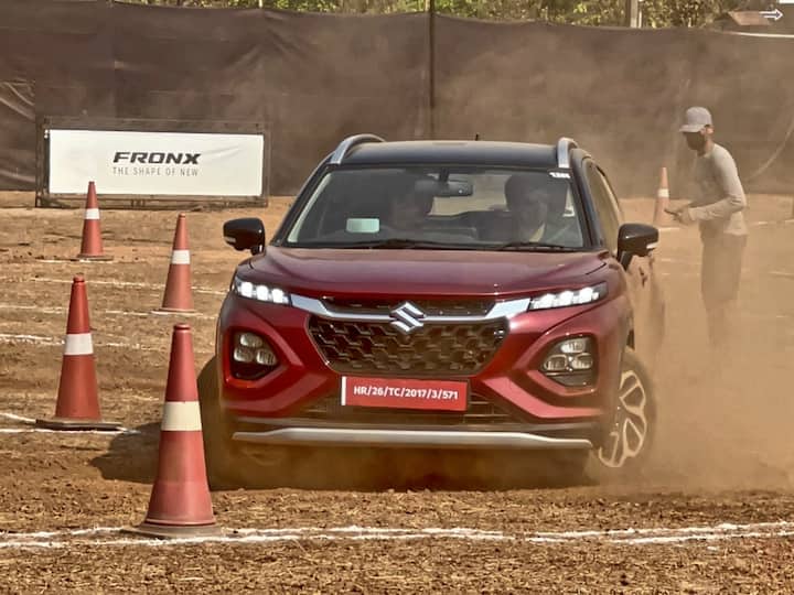 The Fronx is a coupe-like SUV and is based on the Baleno. The dimensions of the Fronx read as length of 3995 mm, width of 1765 mm and height of 1550 mm  The ground clearance of the Fronx is rated at 190Nm.    The Fronx gets LED projector headlights at the front. [Somnath Chatterjee]