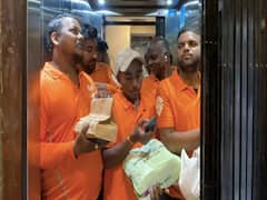 Pic Of 5 Swiggy Delivery Executives In An Elevator During IPL Match Rush Goes Viral