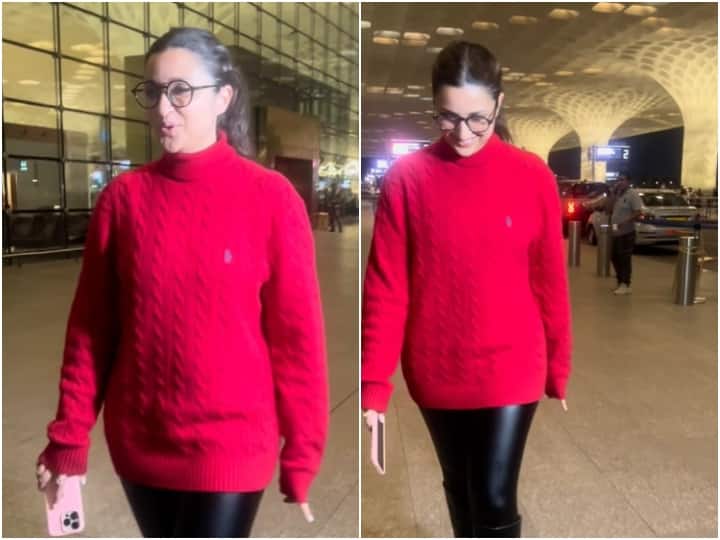 Parineeti Chopra was spotted at the airport amid rumors of her engagement to Raghav Chadha this week see pics Raghav Chadha से इस हफ्ते सगाई के रूमर्स के बीच एयरपोर्ट पर स्पॉट हुईं Parineeti Chopra, ब्लश करती नजर आईं एक्ट्रेस
