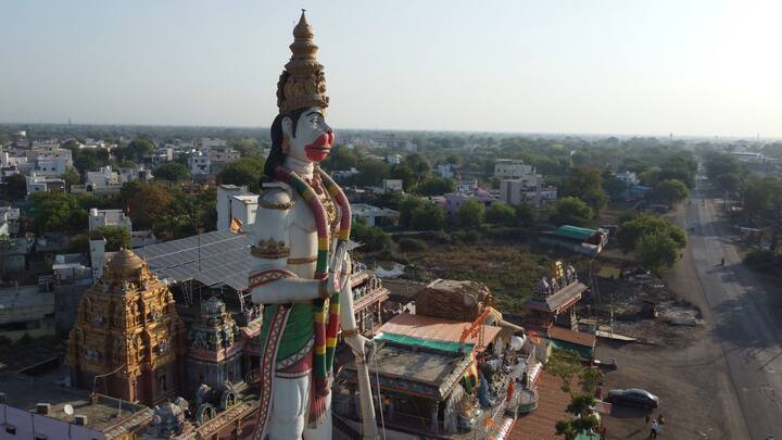 मूर्तीच्या कपाळावर सुवर्ण लेपन केलेलं टिळक लावलेलं आहे. मूर्तीमध्ये एक इंच ते 12 इंच साईझ चे जवळपास एक हजार कृत्रिम डायमंड लावलेले आहेत.