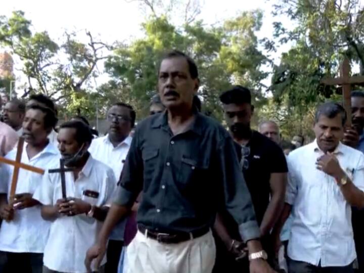 A church procession on Good Friday in Thiruvananthapuram, Kerala.