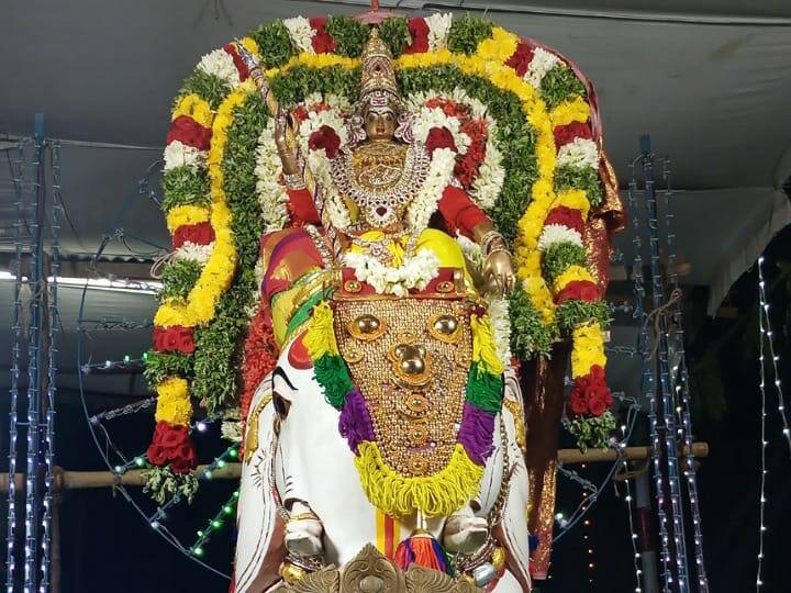 karur Sri Muthumariamman  temple festival TNN கரூரில் புகழ்பெற்ற அம்மன் கோயில் விழா; யானை வாகனத்தில் முத்துமாரியம்மன் திருவீதி உலா