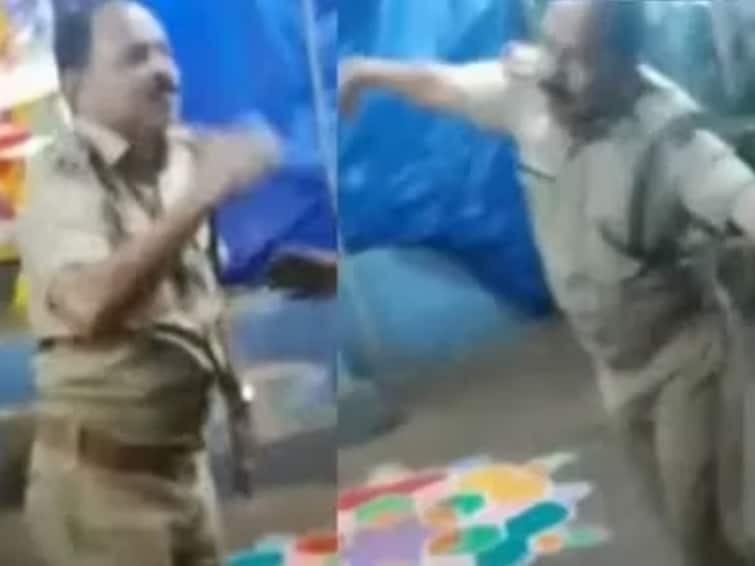 Kerala SI who danced drunkenly to Mariamman song viral video and he suspend Watch Video: தலைக்கு ஏறிய போதை... சீருடையிலே கோவிலில் குத்தாட்டம் போட்ட எஸ்.ஐ...! அதிகாரிகள் செய்தது என்ன?