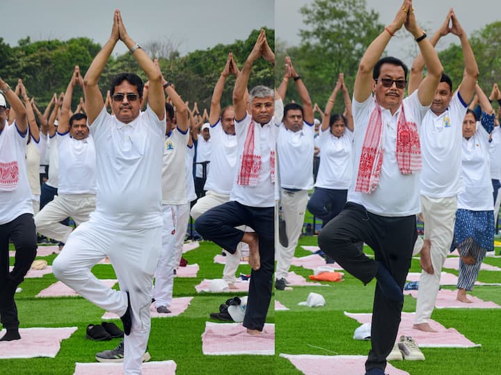 The Ministry of Ayush organized the 'Yoga Mahotsav' on April 7, 2023, at the Dibrugarh University campus, to commemorate the 75 days to the International Day of Yoga.