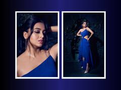 Tejasswi Prakash Glams Up In Blue Dress. Take A Look