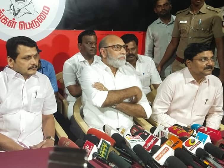 Actor Satyaraj said that two years of dmk rule is very satisfactory Actor SathyaRaj: தி.மு.க. ஆட்சி திருப்தியாக உள்ளது..! ஆளுநர் மனிதாபிமானத்துடன் நடக்க வேண்டும்..! நடிகர் சத்யராஜ்