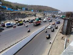 Pune Chandani Chowk : चांदणी चौकातील उड्डाणपुलाचं काम 90 टक्के पूर्ण; पाहा फोटो...