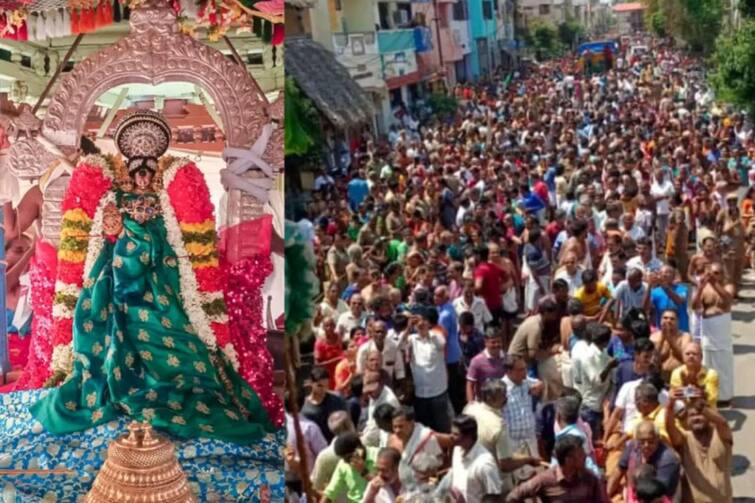 Srirangam Renganatha Temple Panguni Therotam, thousands of devotees darshan TNN ஸ்ரீரங்கம் ரெங்கநாதர் கோவில் பங்குனி தேரோட்டம்  - ஆயிரகணக்கான பக்தர்கள் தரிசனம்