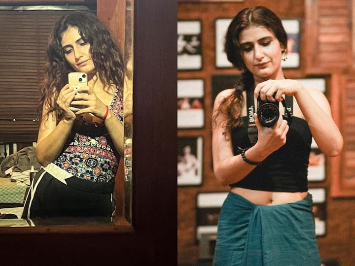 Fatima Sana Shaikh shared a new set of pictures, which she captioned, 'Random bunch of selfies while I was at @adishaktitheatre'. Take a look