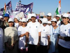 World Health Day: Delhiites Join Minister Mansukh Mandaviya In 'Health For All' Walkathon. In Pics