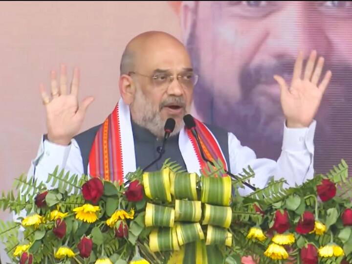 amit shah in kaushambi mahotsav lashes out rahul gandhi over parliament issue  'लोकतंत्र नहीं, परिवारवाद खतरे में', अमित शाह का राहुल गांधी पर हमला