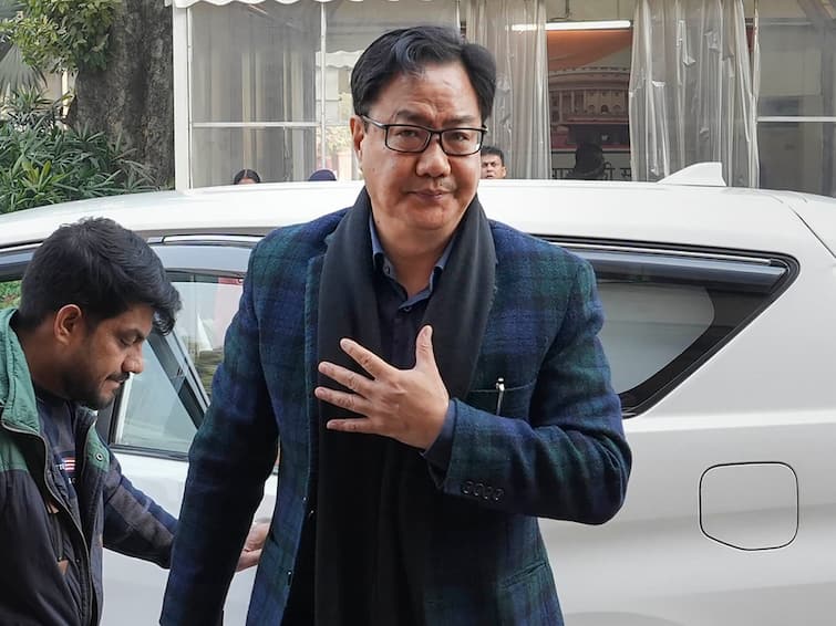 Adani issue Union Law Minister Kiren Rijiju Rahul Gandhi political career congress Constitution Adani Row Just Congress's Ploy To Brighten Rahul Gandhi's Career: Kiren Rijiju