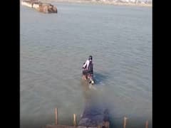 Video Of Man Riding Motorcycle In A River Goes Viral: WATCH