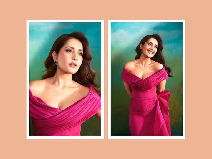Raashi Khanna was seen in a bright pink outfit as she attended the Pinkvilla Style Icon Awards 2023. Take a look at her pictures.