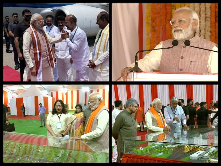 PM Narendra Modi inaugurated projects worth Rs 11,360 cr in Hyderabad on Saturday. He laid the foundation stone of AIIMS, Bibinagar after flagging off the Secunderabad-Tirupati Vande Bharat train.