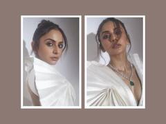 Rakul Preet Looks Ethereal In White And Black Outfit. Take A Look