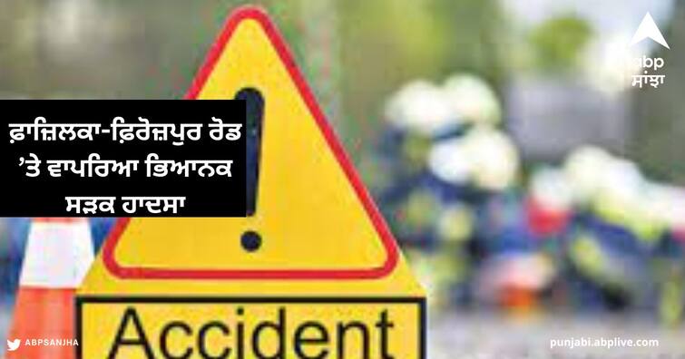 Road Accident on Fazilka-Firozepur road, death of 3 members of the same family returning from Marriage ਫ਼ਾਜ਼ਿਲਕਾ-ਫ਼ਿਰੋਜ਼ਪੁਰ ਰੋਡ ’ਤੇ ਵਾਪਰਿਆ ਭਿਆਨਕ ਸੜਕ ਹਾਦਸਾ, ਵਿਆਹ ਤੋਂ ਪਰਤ ਰਹੇ ਇੱਕ ਹੀ ਪਰਿਵਾਰ ਦੇ 3 ਜੀਆਂ ਦੀ ਮੌਤ