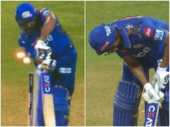 IPL 2023: Rohit Sharma Stunned After CSK's Tushar Deshpande Destroys MI Captain's Middle Stump