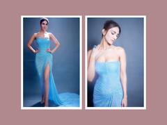 Vaani Kapoor Raises Temperature In A Shiny Blue Dress