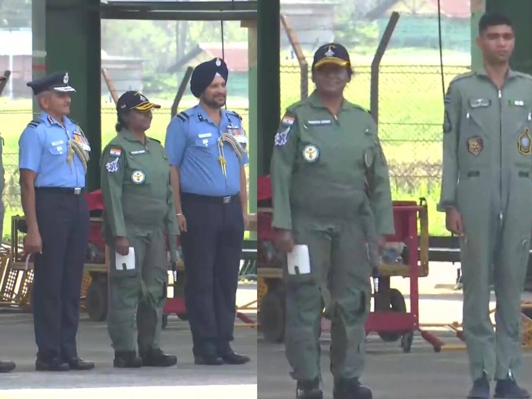 President Draupadi Murmu flew in a Sukhoi fighter jet President Draupadi Murmu: சுகோய் போர் விமானத்தில் பறந்த குடியரசு தலைவர் திரௌபதி முர்மு.. விவரம்..!