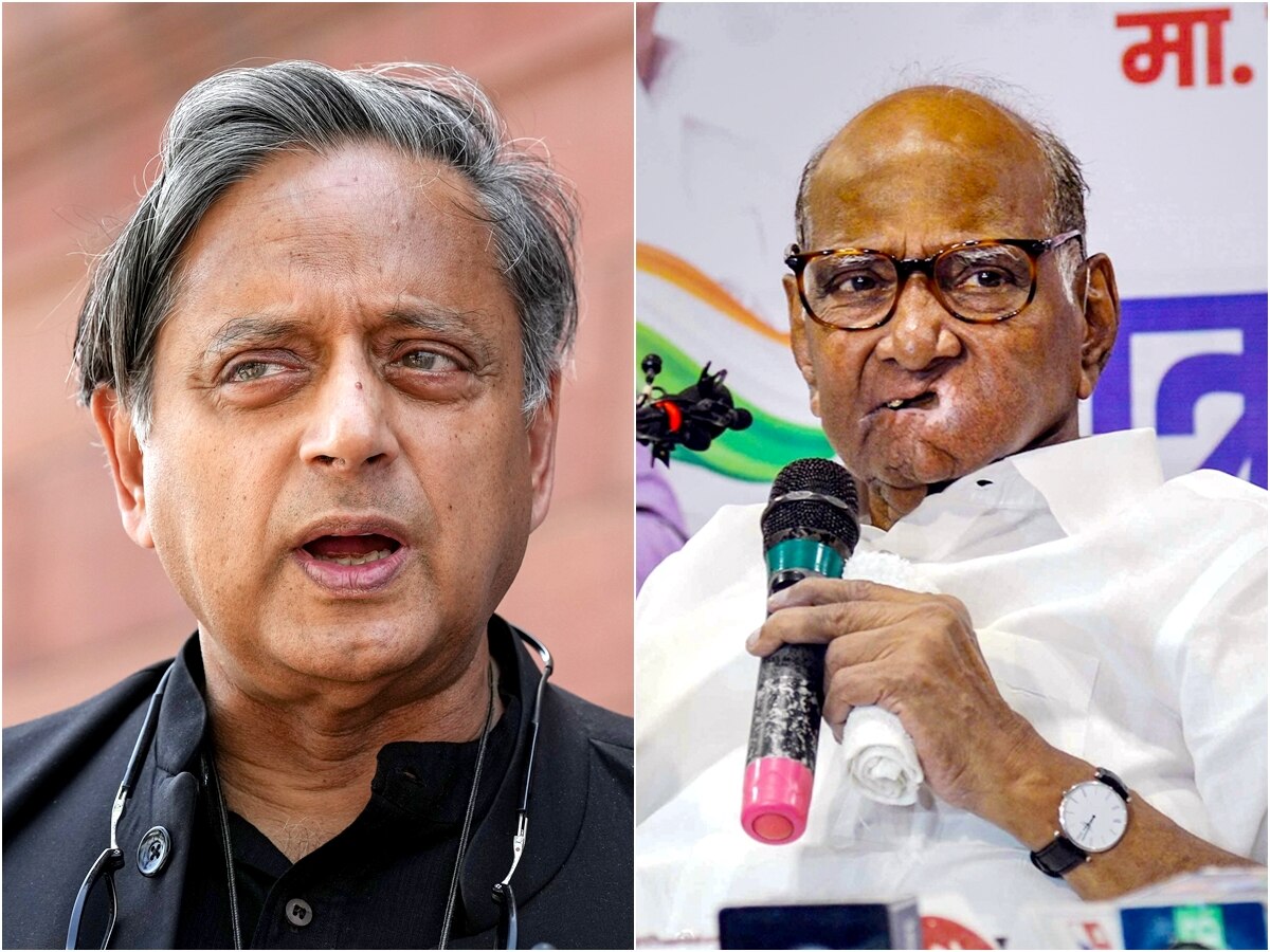 Shashi Tharoor On Sharad Pawar Remarks Over JPC Probe In Adani Group ...