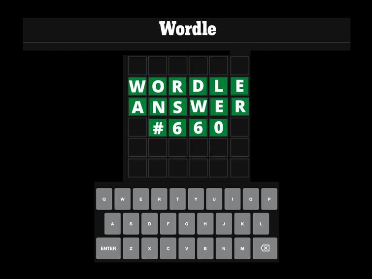 Wordle 660 Answer Today April 10 Wordle Solution Puzzle Hints Wordle 660 Answer, April 10: Check Out Hints And Clues To Solve Today's Wordle Puzzle