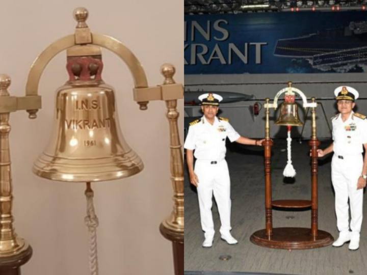 INS Vikrant aircraft carrier gets old bell back has been witness to many wars 1961 to 1997 INS Vikrant Bell: आईएनएस विक्रांत को पुराना घंटा वापस मिला, 1961 से 1997 तक रहा है कई जंगों का साक्षी
