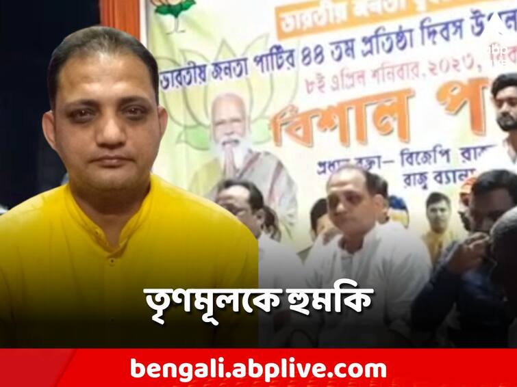 BJP leader Raju Banerjee threatens to kill Trinamool supporters BJP: তৃণমূলের কর্মী-সমর্থকদের মেরে খাটে তুলে দেওয়ার হুমকি, ফের 'বেফাঁস' বিজেপি নেতা রাজু