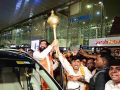 तस्वीरों में देखिए सीएम शिंदे का यूपी में भव्य स्वागत, मुख्यमंत्री ने दिया बड़ा सियासी संदेश, जानिए क्या कहा?