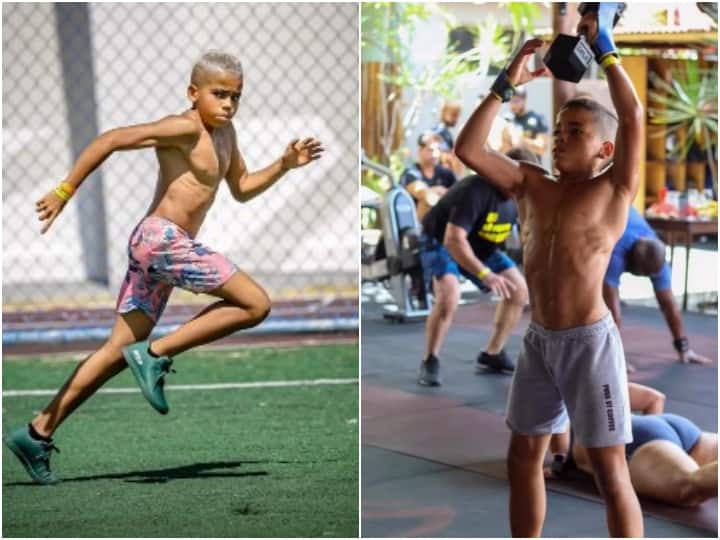 Cousinho Neto of Brazil made tremendous body and abs Video goes viral महज 12 साल की उम्र में बच्चे ने बनाई जबरदस्त बॉडी और एब्स, मिनी हल्क के नाम से मिली पहचान
