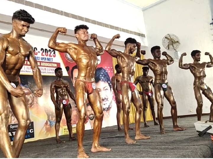 முதல்வர் பிறந்தநாள் ஆணழகன் போட்டி - இசைக்கு ஏற்றவாறு உடலை அசைத்து அசரவைத்த ஆணழகன்கள்