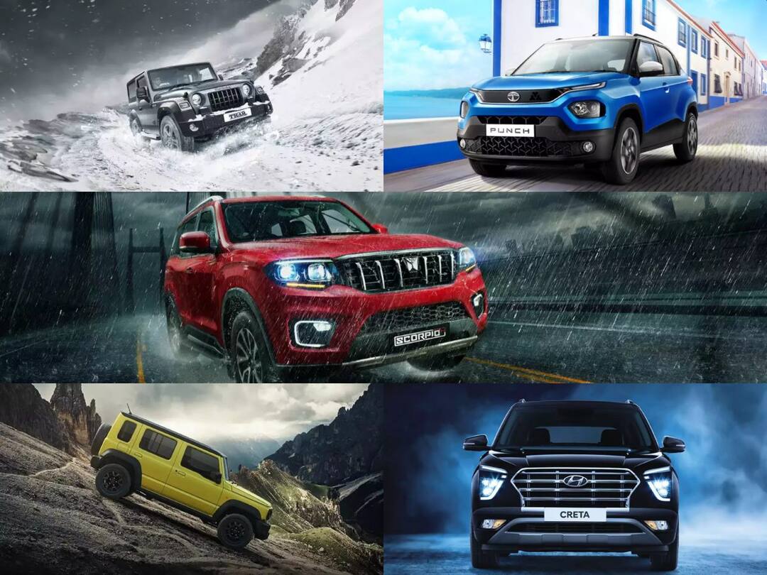 Top 5 Best of the Best SUVs in India Top 5 SUVs in India: మారుతి సుజుకి జిమ్నీ TO హ్యుందాయ్ క్రెటా, భారత్ లో బెస్ట్ ఆఫ్ ది బెస్ట్ SUVలు ఇవే!