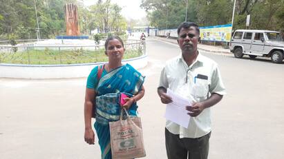 Thiruvarur Govt School Teacher Suspension Issue TNN முகாந்திரம் இல்லாமல் பணியிடை நீக்கம்  களங்கத்தை துடைக்க போராடும் ஆசிரியரின் மனைவி