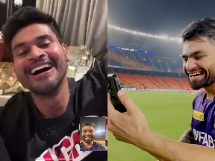 IPL 2023 Shreyas Iyer Video Call For Rinku Singh After His Fantastic