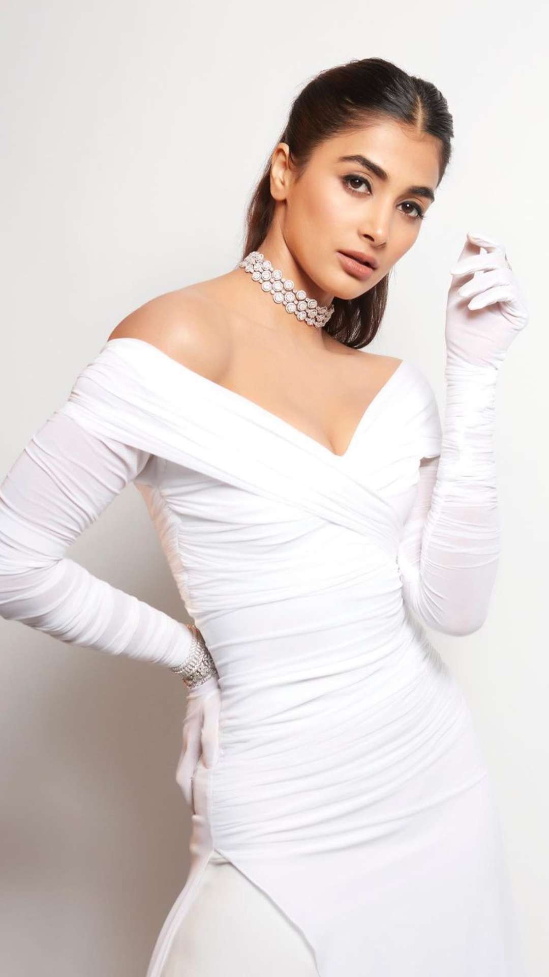 Pooja Hegde Looks Angelic In A White Gown