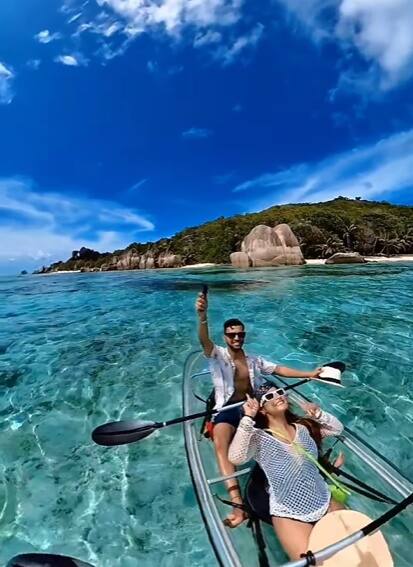 बता दें कि एक्ट्रेस कृष्णा अपने पति चिराग बाटलीवाला के साथ हनीमून मनाने ईस्ट अफ्रीका के Seychelles गई हैं.