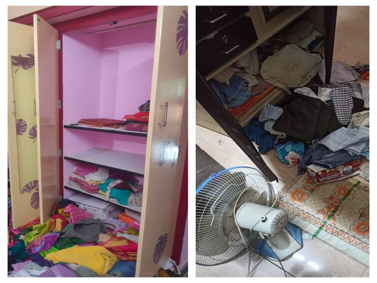 Crime: 75 pounds of jewelery stolen from two different houses in Tanjore TNN Crime: தஞ்சையில் இருவேறு இடங்களில் வீடுகளில் இருந்து 75 பவுன் நகை கொள்ளை