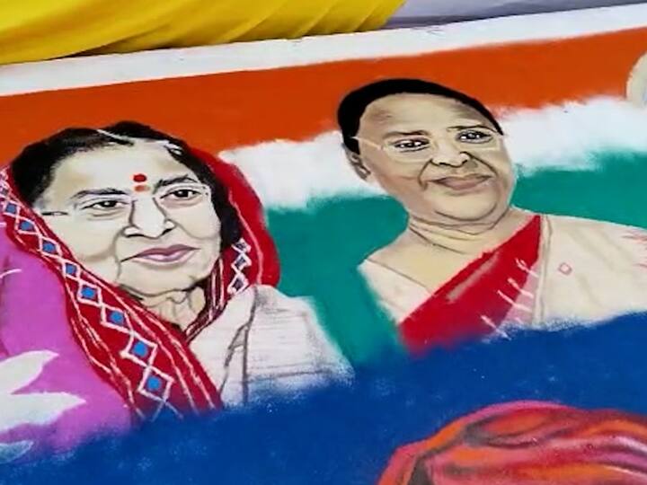 माजी राष्ट्रपती प्रतिभाताई पाटील, राष्ट्रपती द्रौपदी मुर्मू , किरण बेदी, कल्पना चावला यांचे देखील चित्र रांगोळीतून रेखाटले