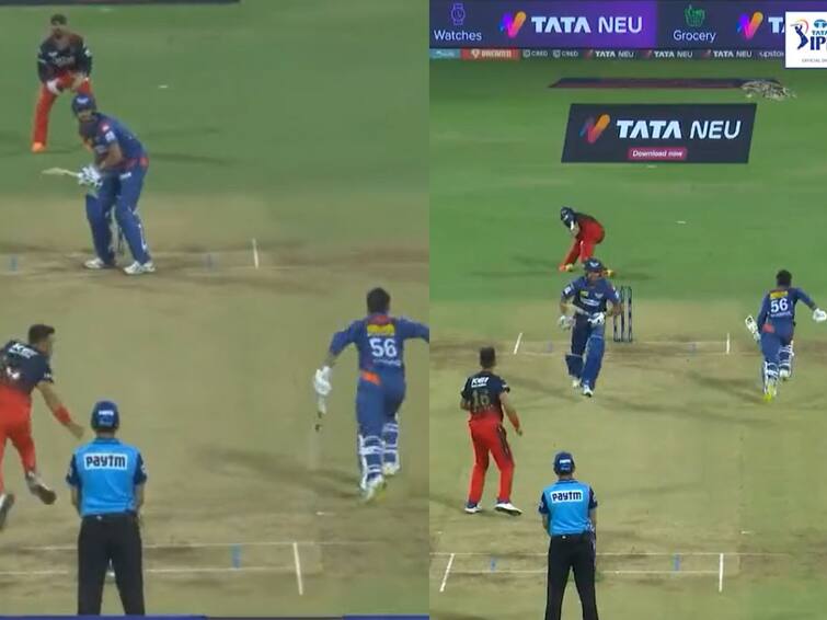 RCB Pacer Harshal Patel Attempts To Run Out LSG's Ravi Bishnoi At Non-Striker's End, But In Vain Watch Video: ”எல்லாரும் சூனாபானா ஆக முடியுமா”.. அஷ்வின் ஐடியா.. ஆர்சிபி-ஐ வெச்சு செய்யும் நெட்டிசன்கள்