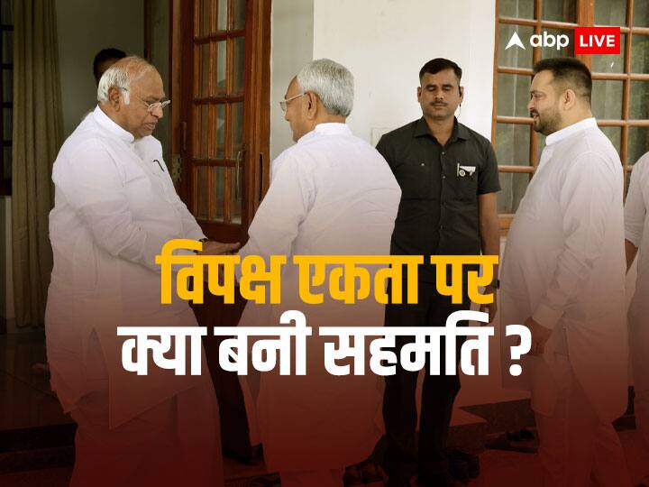Nitish Kumar and Mallikarjun Kharge will talk to opposition parties and then a meeting will held with all parties Lok Sabha Election 2024 Lok Sabha Election: नीतीश कुमार और राहुल गांधी की मीटिंग में विपक्षी एकता पर अहम फैसला, इसी महीने होगी बड़ी बैठक