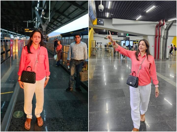 सिक्योरिटी छोड़ Hema Malini ने किया मैट्रो और ऑटो से ट्रैवल, मुंबई के ट्रैफिक से बचने के लिए अपनाया ये रास्ता