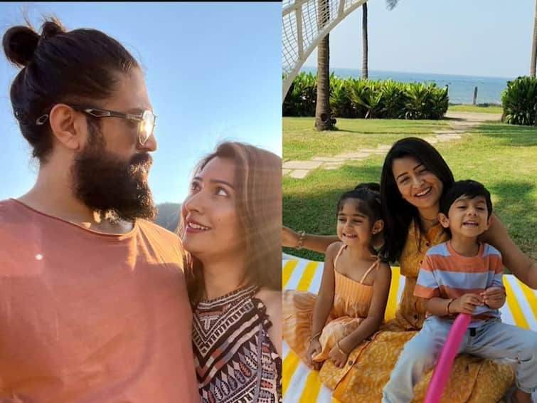 Yash wife Rashika Pandit shares video of kids Ayra and Yatharv fans request to teach them kannada instead of English Video : பிள்ளைகளுக்கு கன்னடம் சொல்லிக் கொடுங்க... யஷ் மனைவிக்கு அட்வைஸ் கொடுக்கும் நெட்டிசன்கள்..