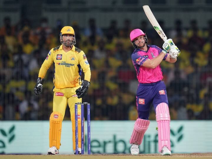 IPL 2023 RR give target of 176 runs against CSK in Match 17 at MA Chidambaram Stadium 2023 ipl live marathi news CSK vs RR, 1 Innings Highlights : जोस बटलरचे अर्धशतक, चेन्नईला विजयासाठी 176 धावांचे आव्हान